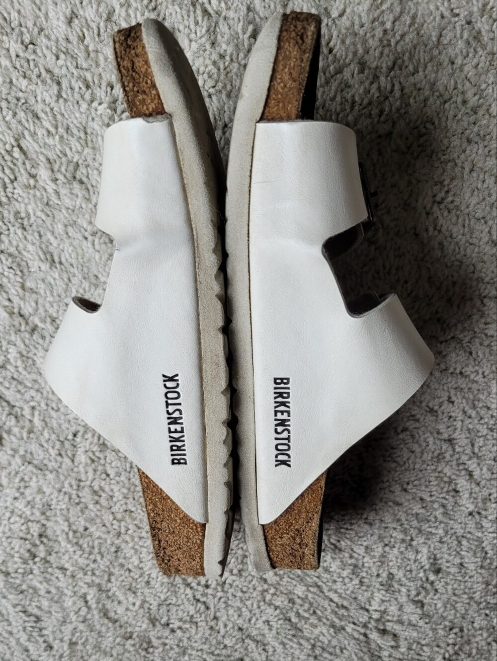 White Birkenstock Size 35 "Good Condtition" , No Cracks